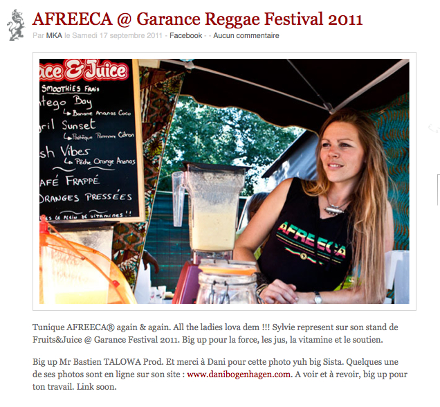 Afreeca - Peace & Juice au Garance Reggae Festival - Juillet 2011
