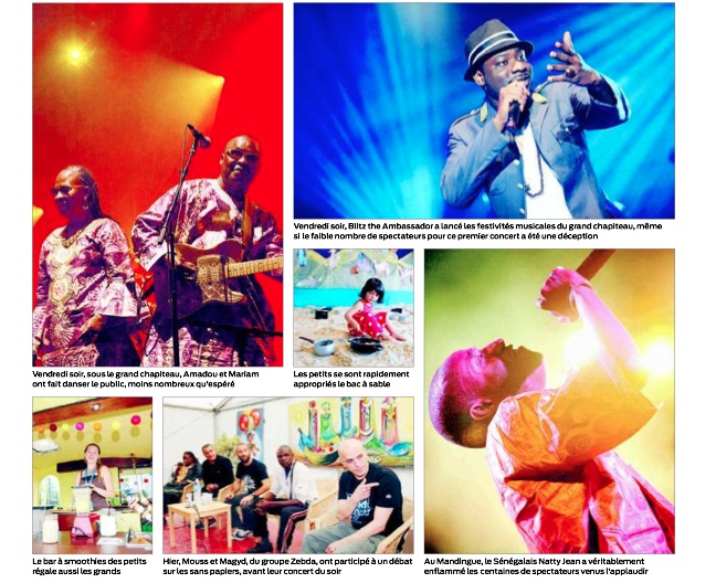 Peace & Juice sur le festival Musiques Metisses mai 2012 dans Sud Ouest dimanche